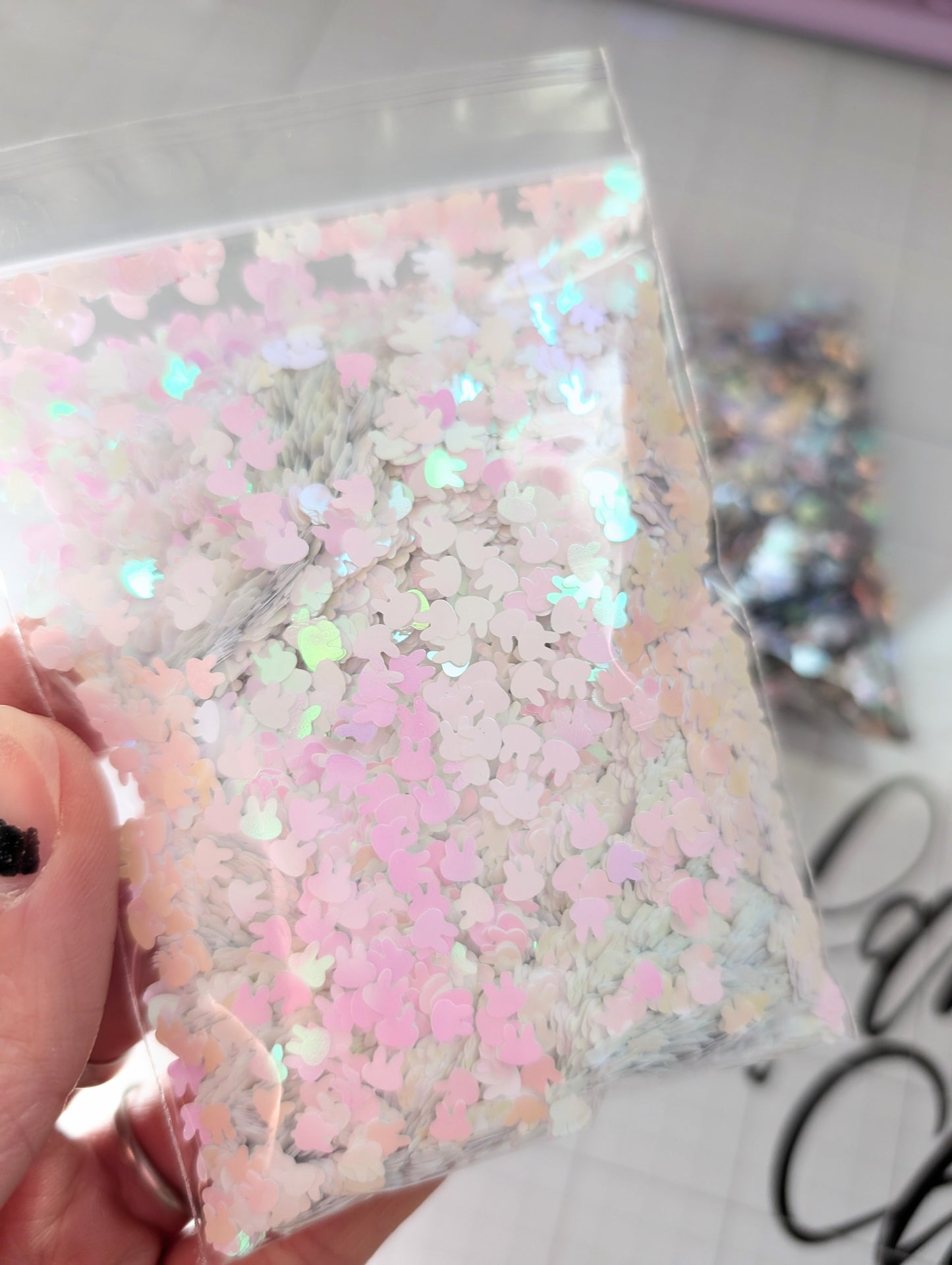 Bunny Holographic Confetti