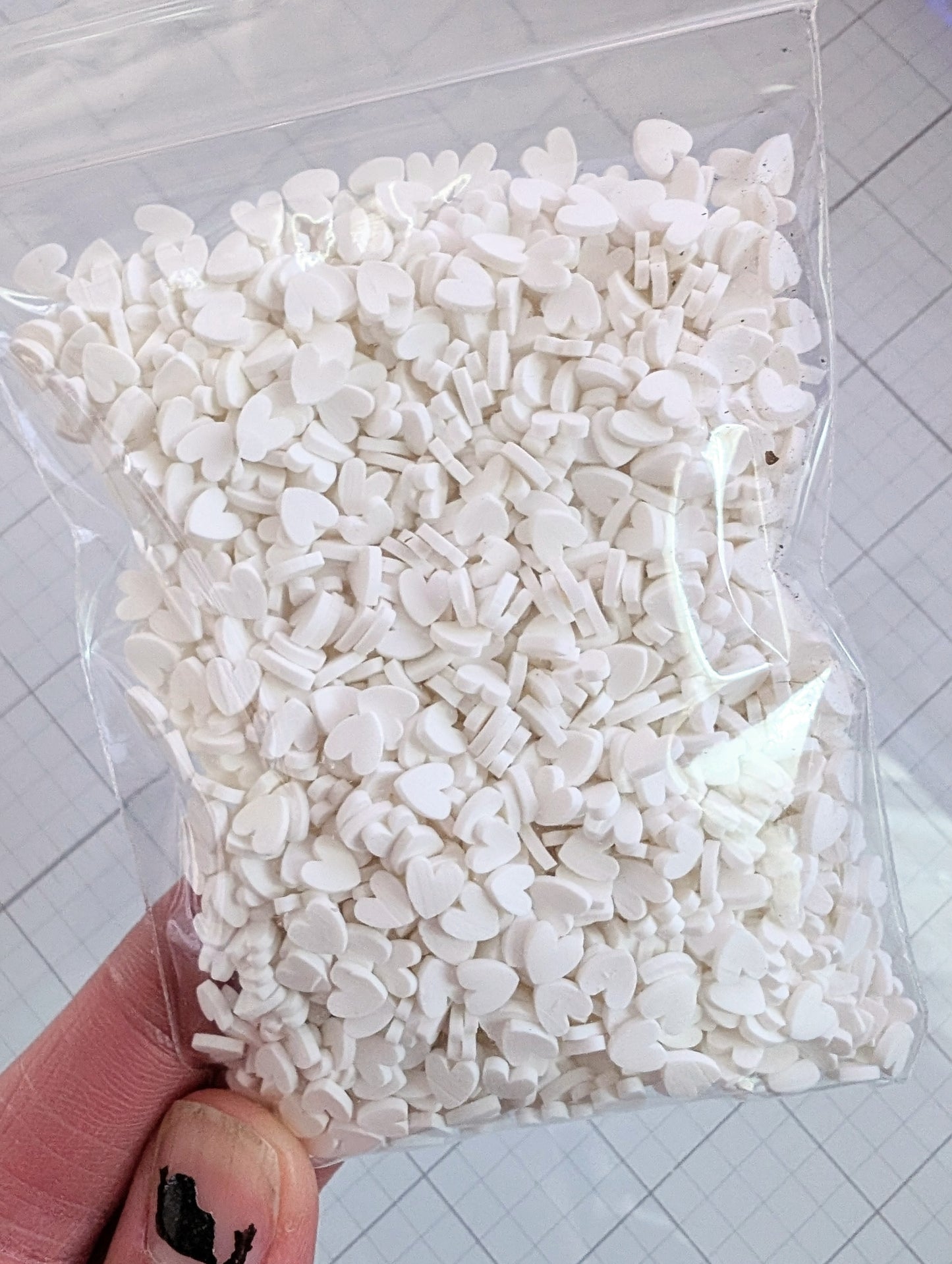 Hearts Poly Clay Confetti