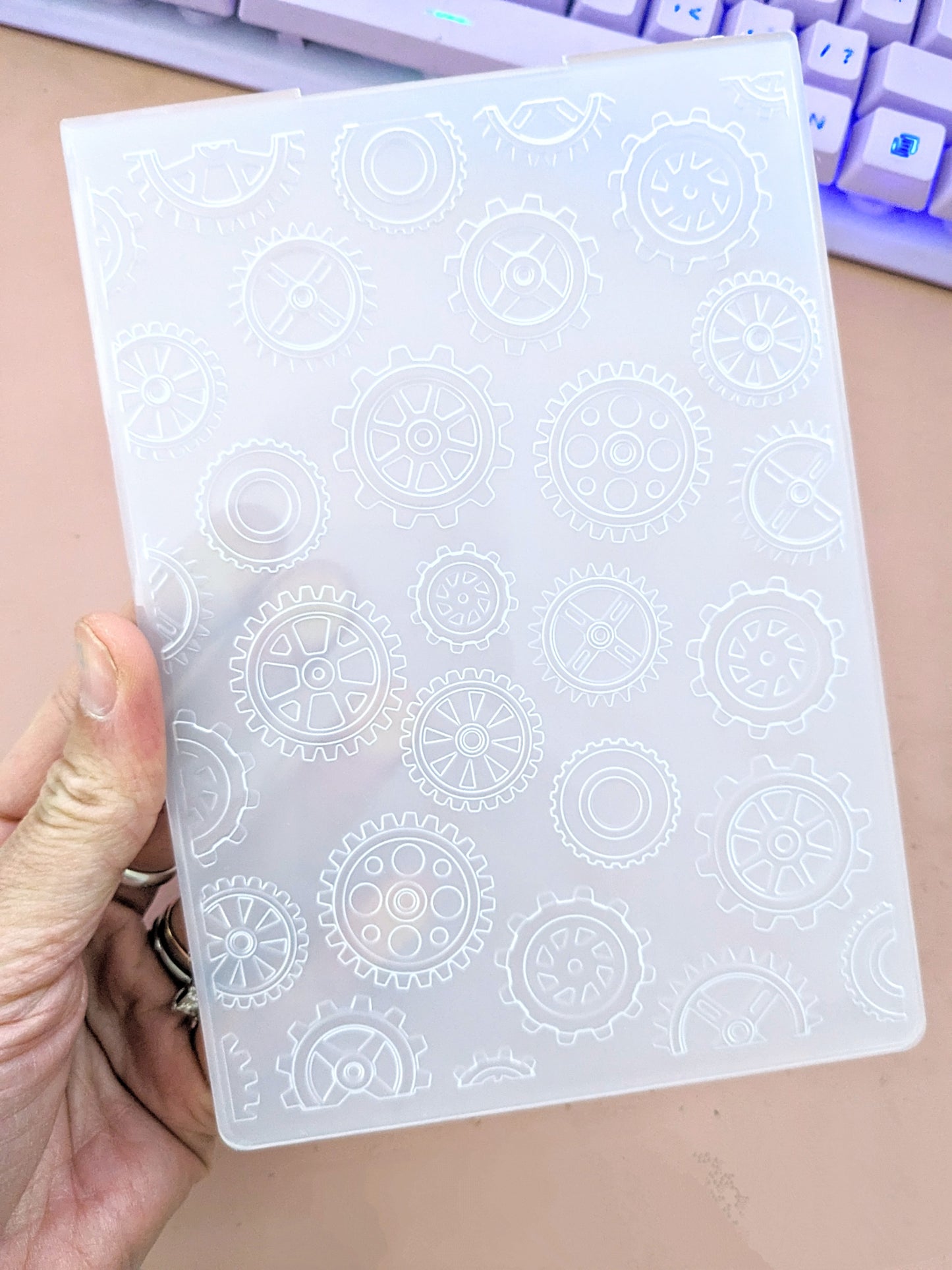 Mini Cog Embossing Folder