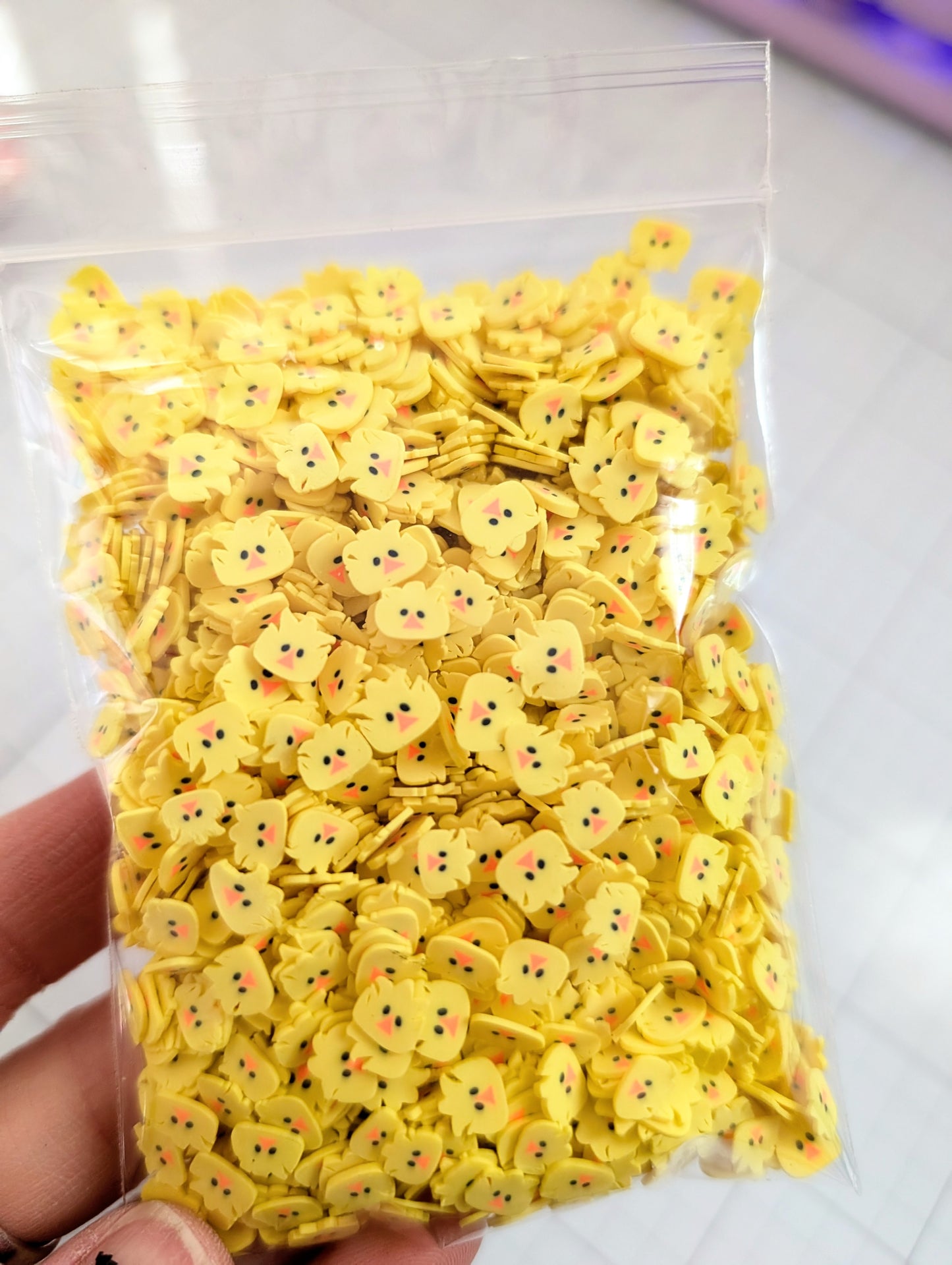 Chick Poly Clay Confetti