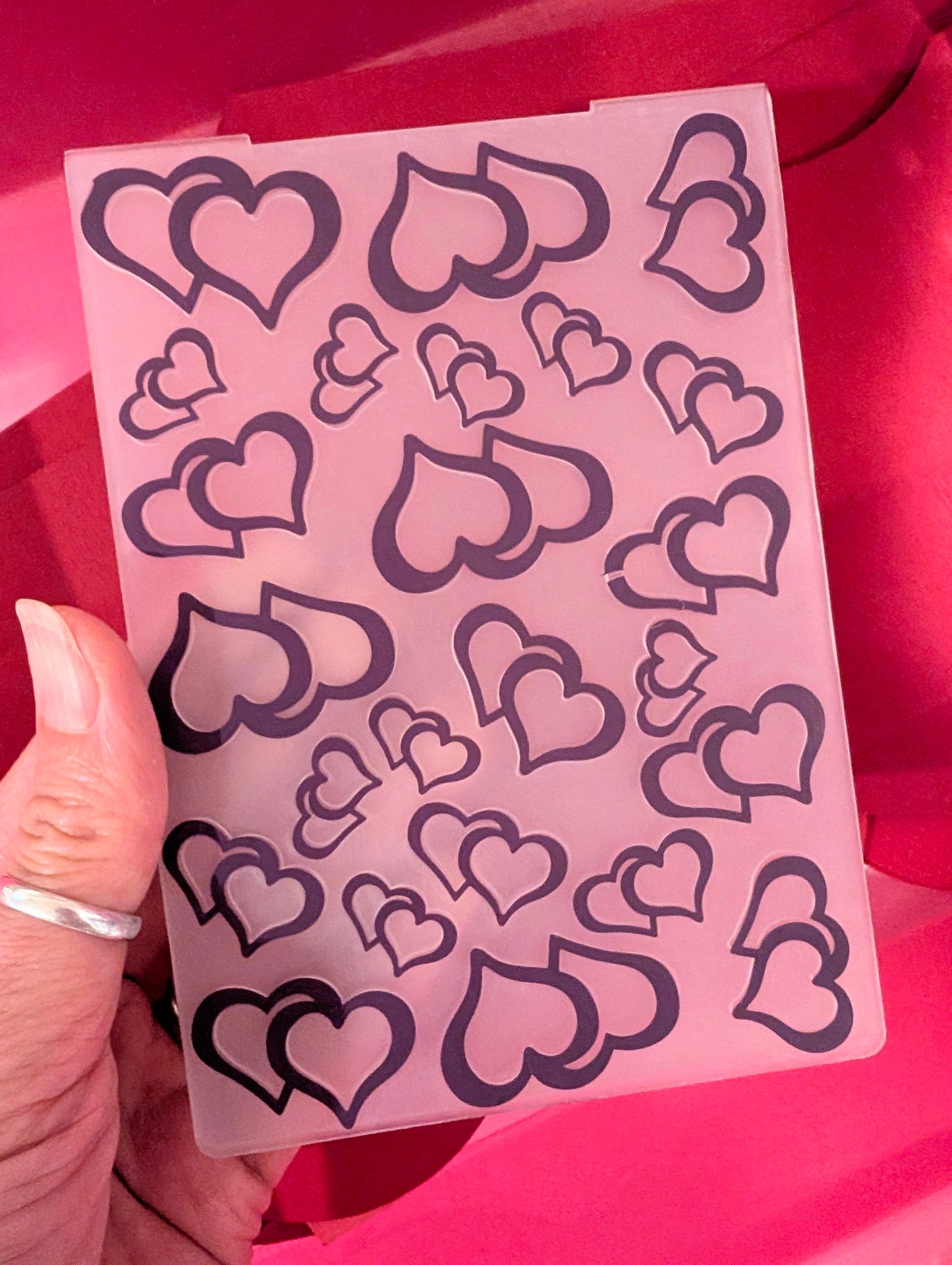 Valentine Hearts ll Embossing Folder