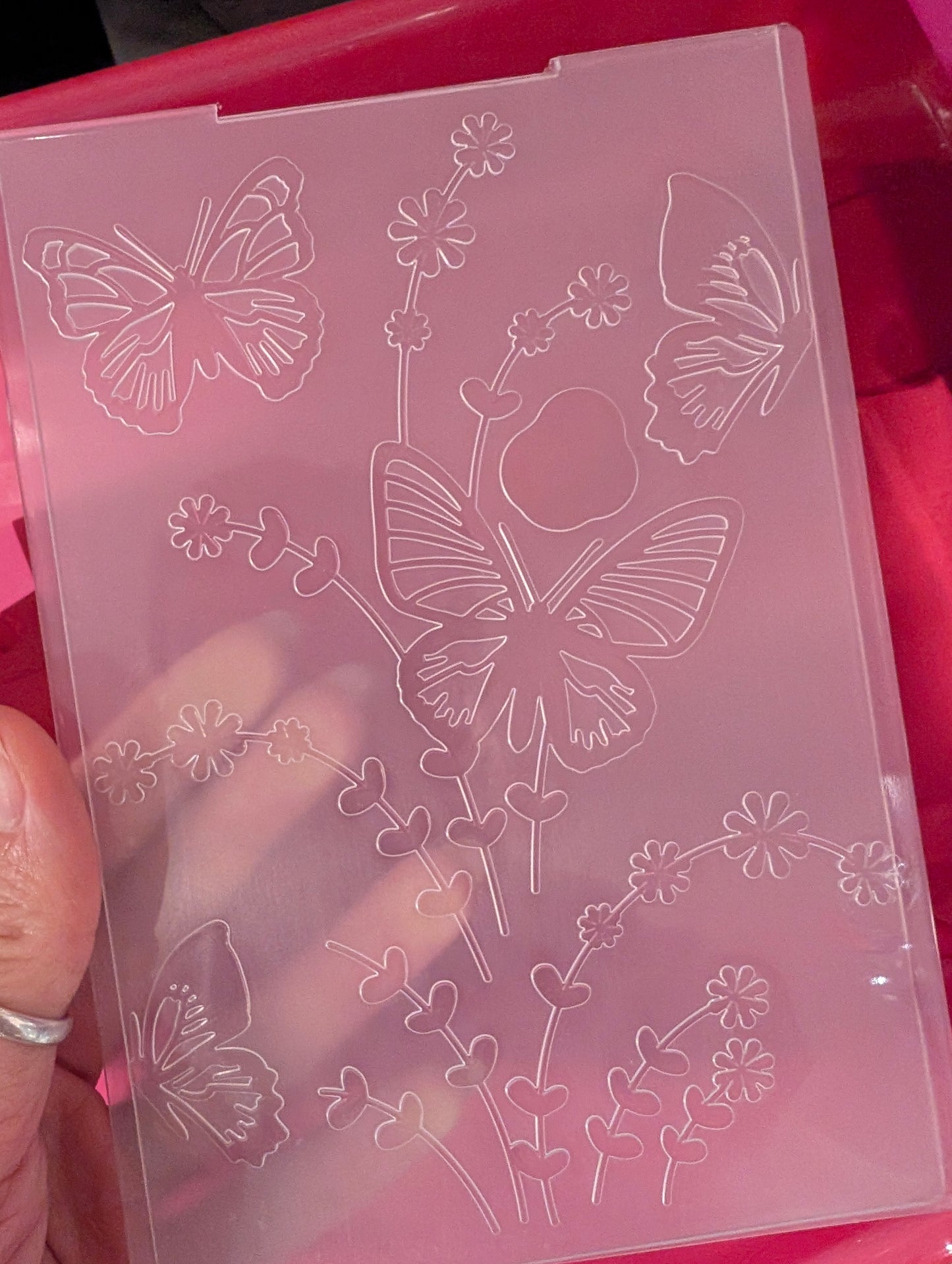Butterfly Field Embossing Folder