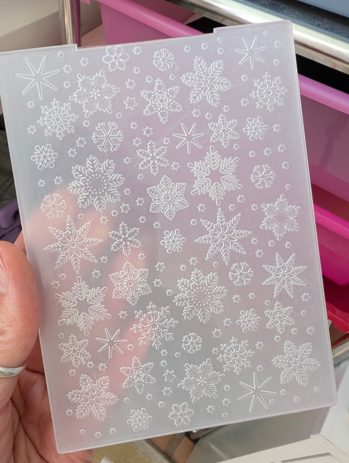 Snowflake Whimsy Embossing Folder