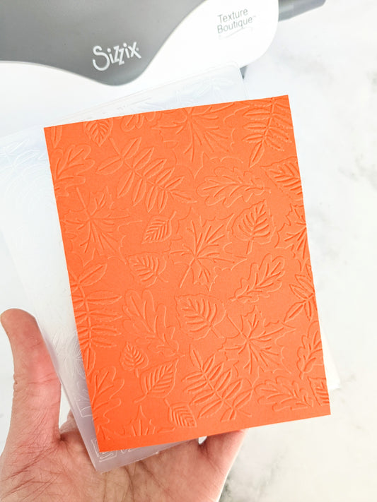Autumn Leaves Embossing Folder