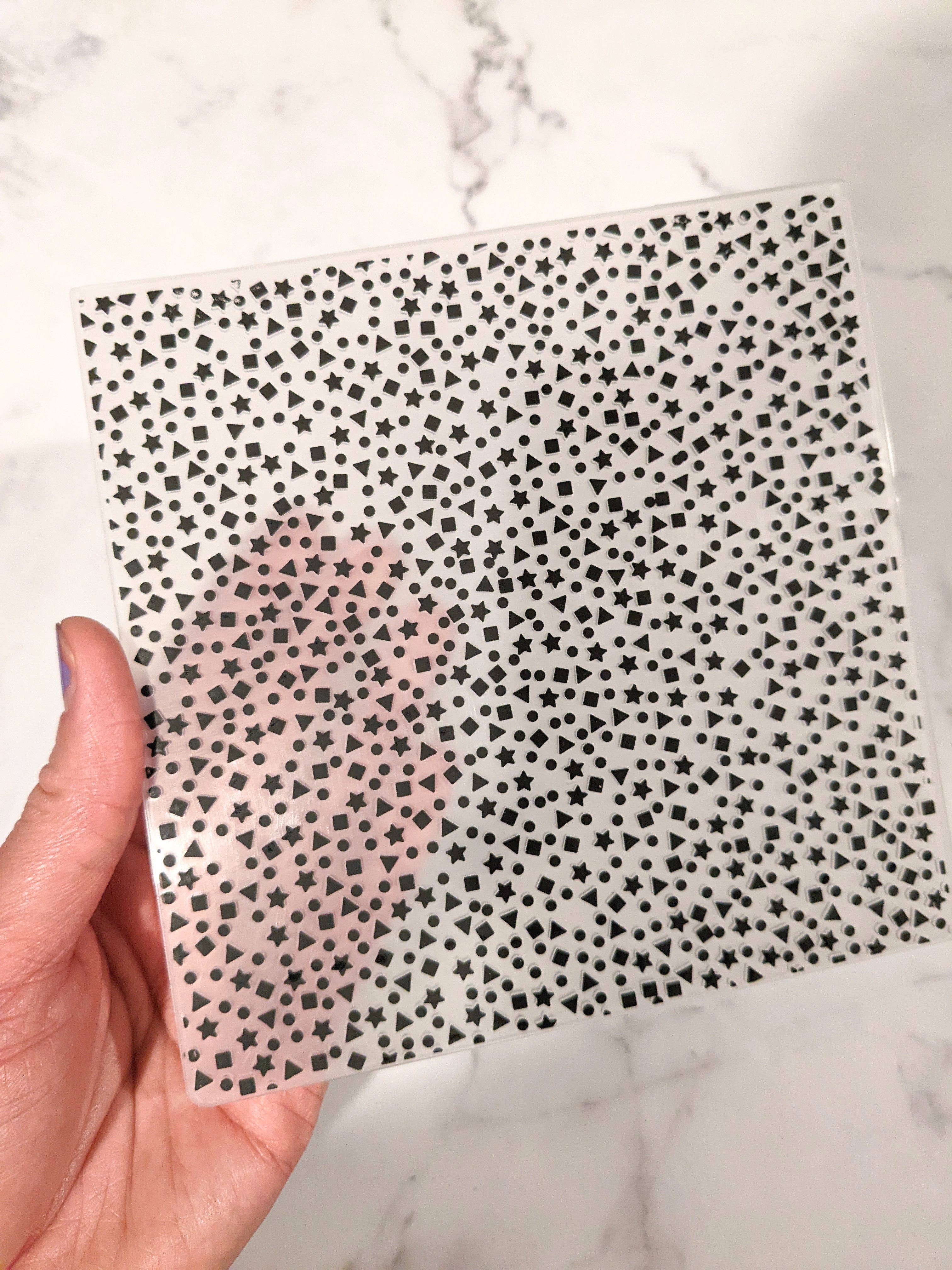 Shape Sprinkle Embossing Folder FancifulChaos