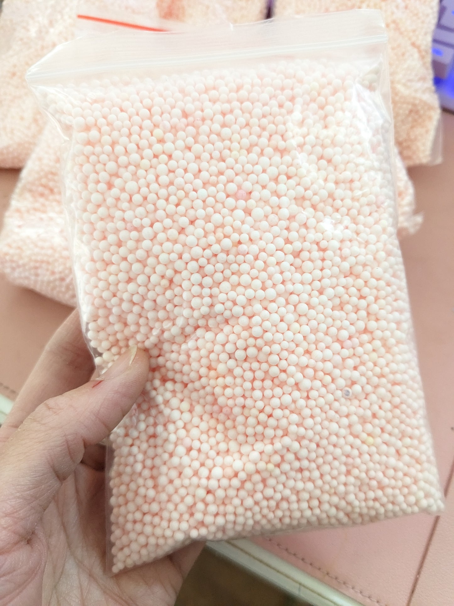 Mini Foam Balls - Peach