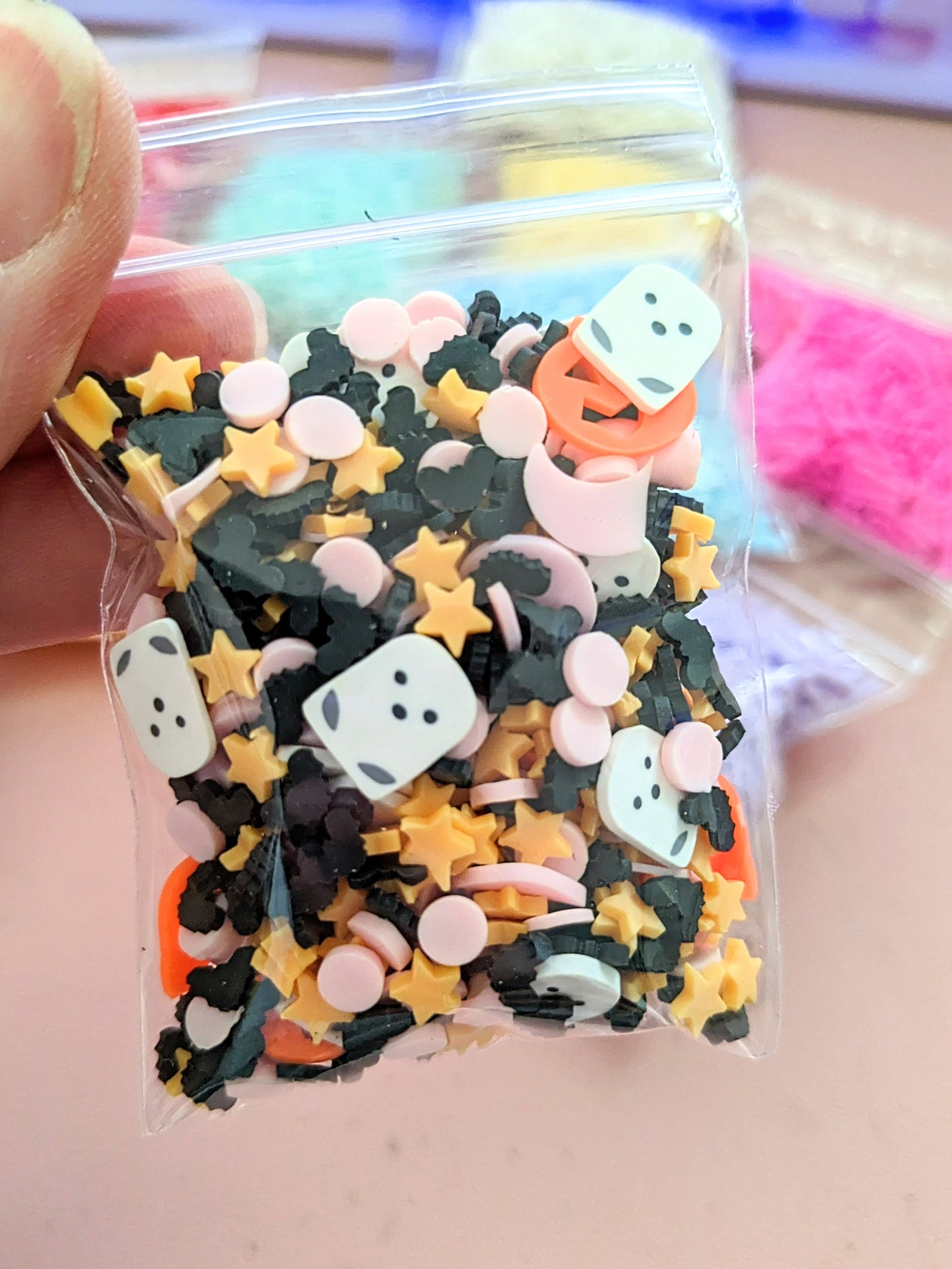 Ghost, pumpkin, bat Halloween Confetti