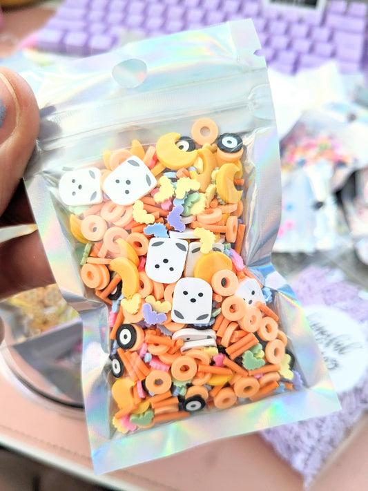 Spunky Halloween poly clay Confetti