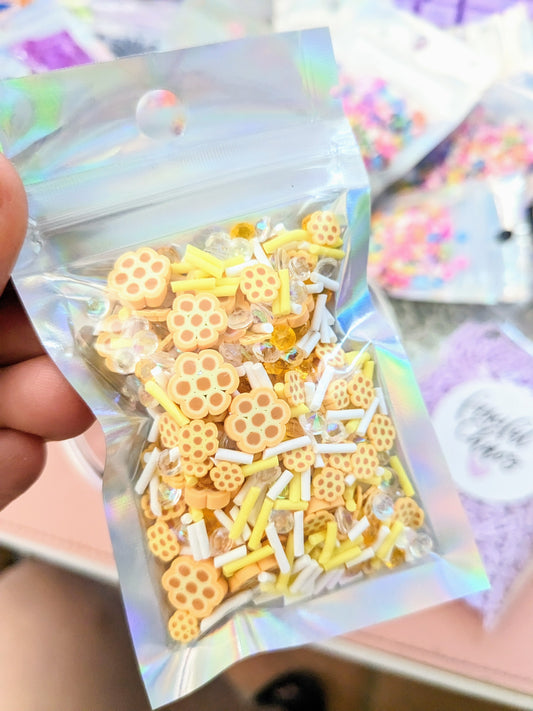 Honey Comb poly clay Confetti