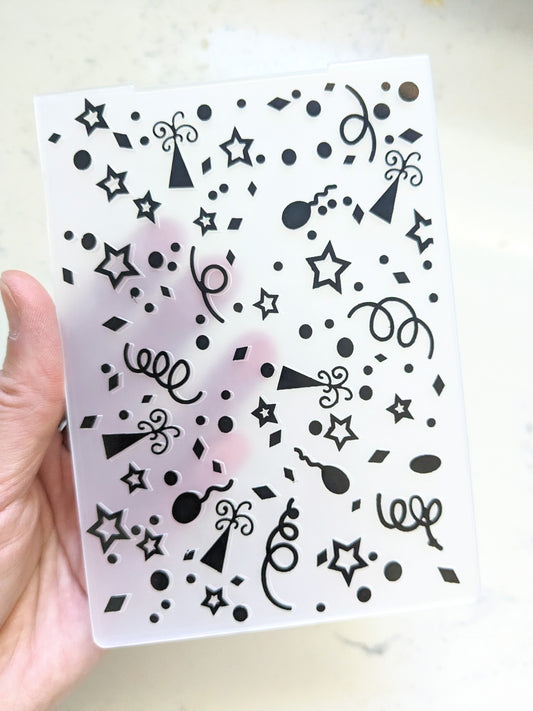 Party Time Embossing Folder