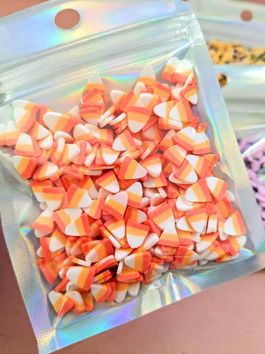 Candy Corn poly clay Confetti