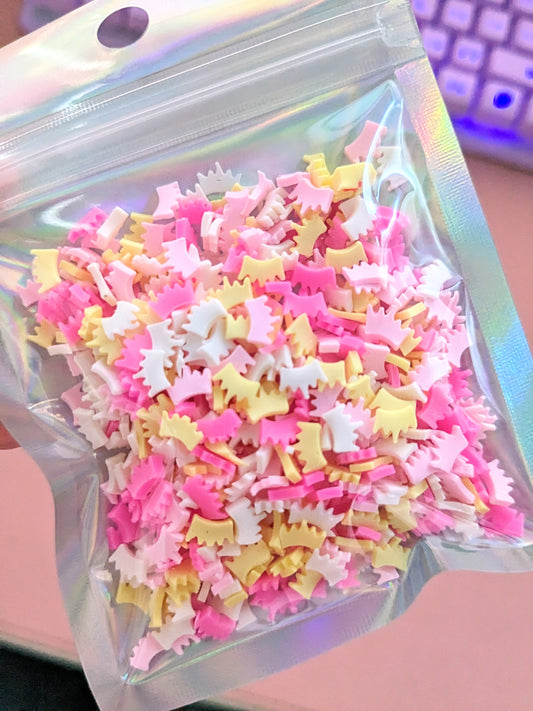 Princess Crown poly clay Confetti