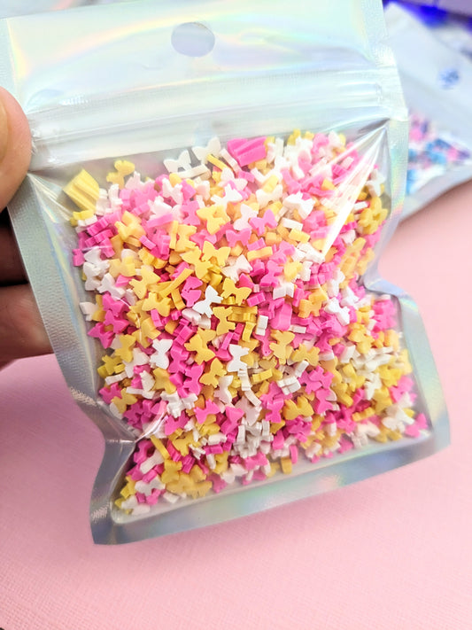 Mini Bow Poly Clay Confetti