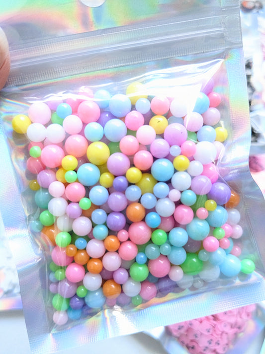 Bead Ball Poly Clay Confetti