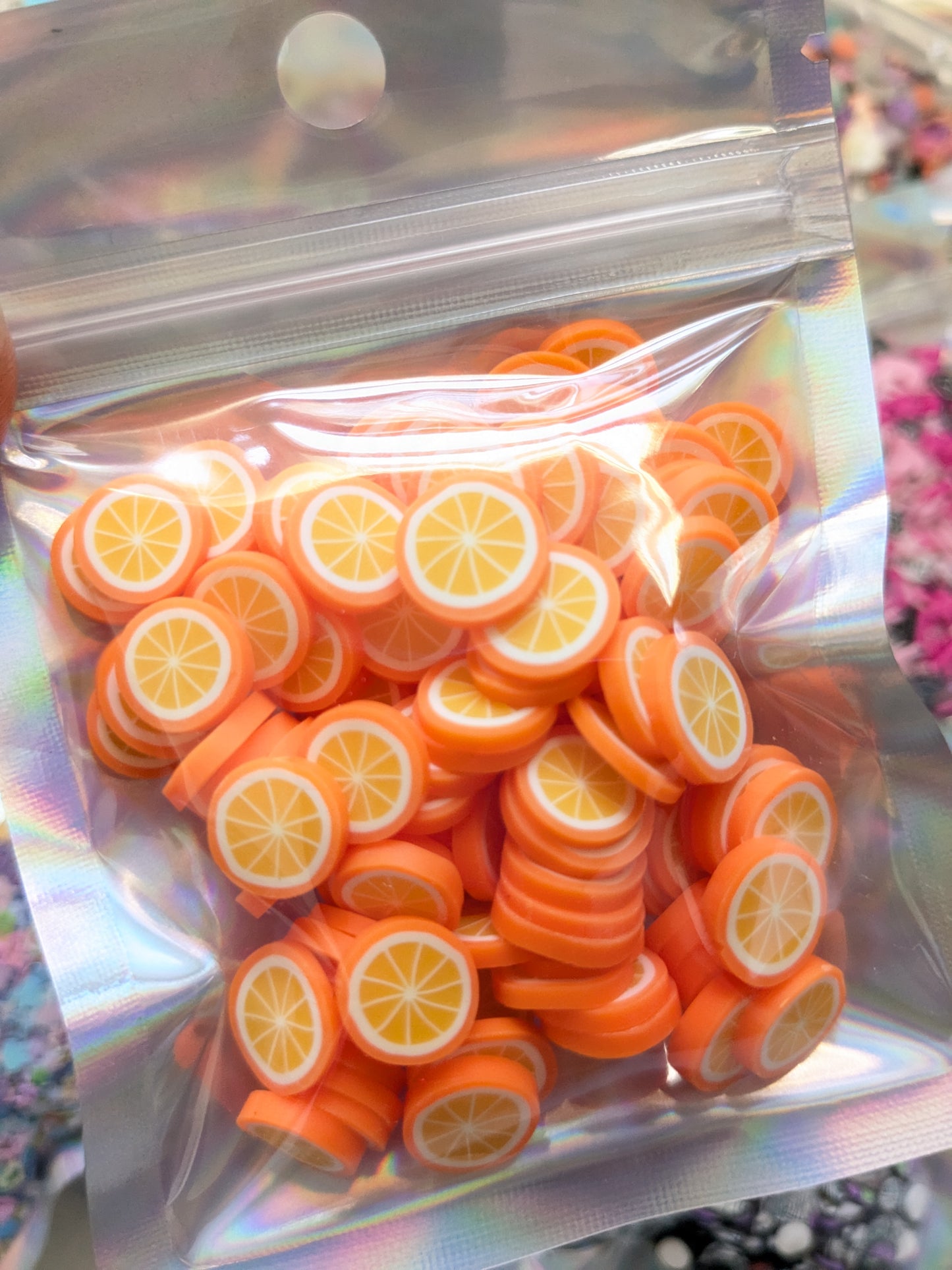 Citrus Slices Poly Caly Confetti