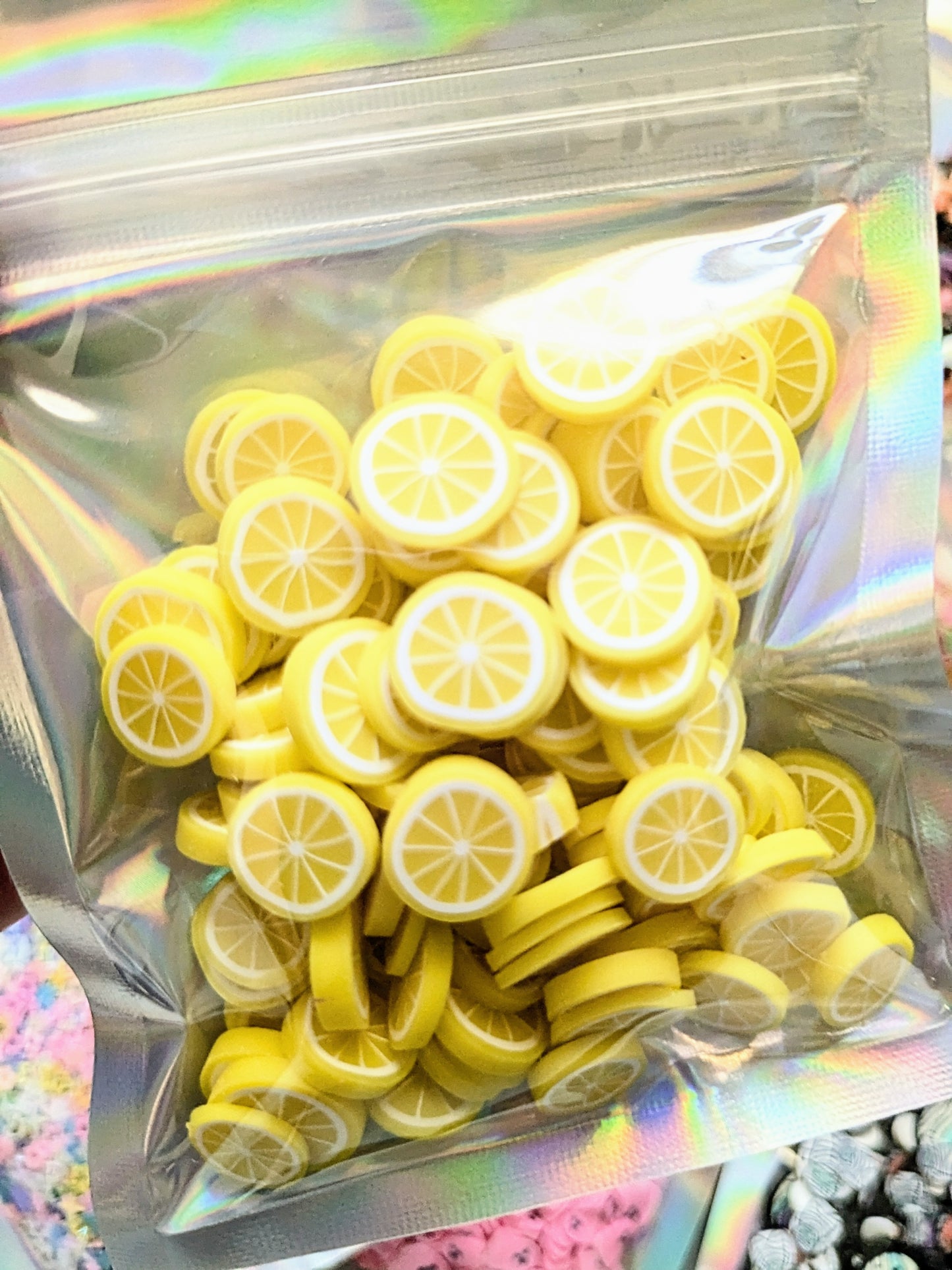 Citrus Slices Poly Caly Confetti