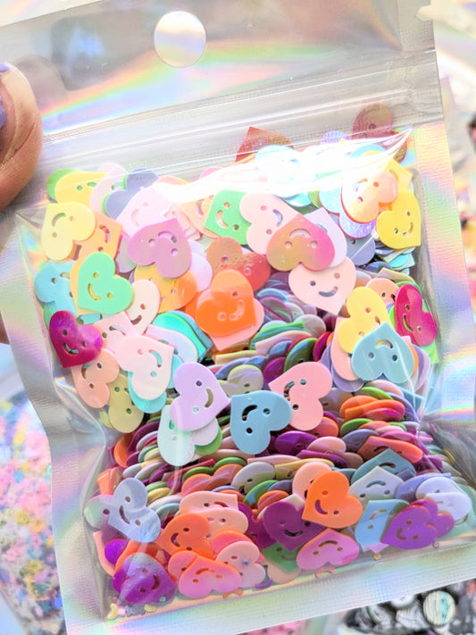 Smiley Hearts Confetti