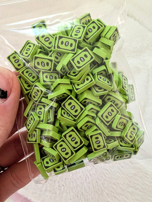 Money poly clay Confetti