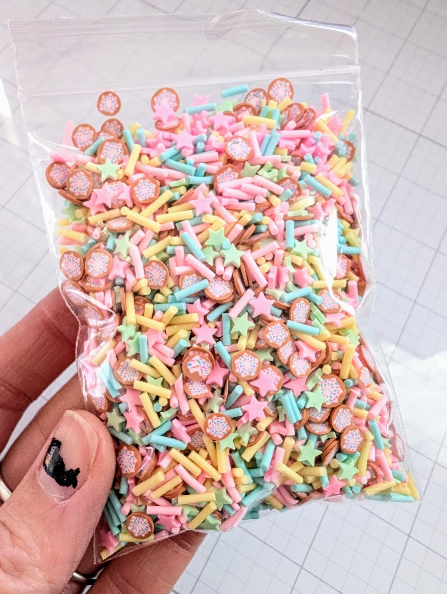 Donut Sprinkle Poly Clay Confetti