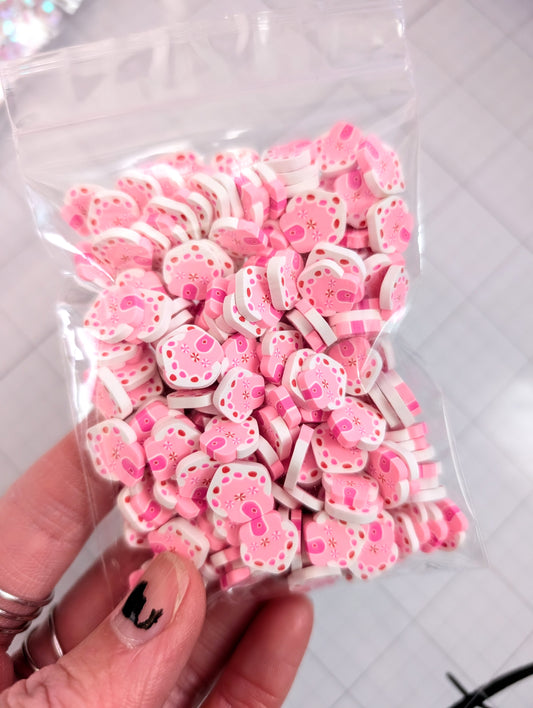 Candy Christmas House Poly Clay Confetti