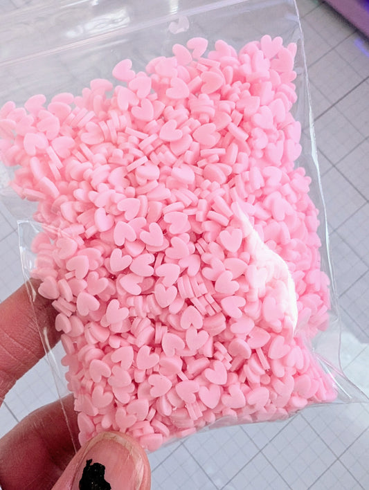 Hearts Poly Clay Confetti