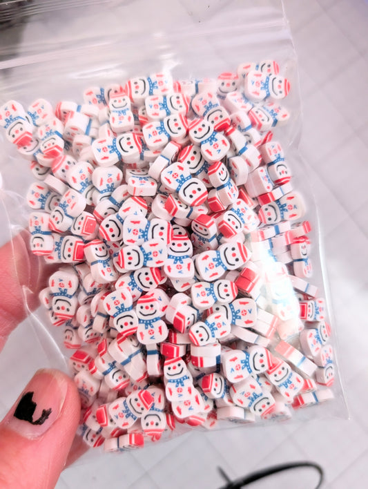 Snowman Poly Clay Confetti