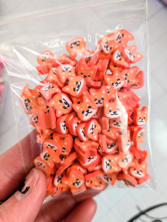 Corgi Pup Poly Clay Confetti
