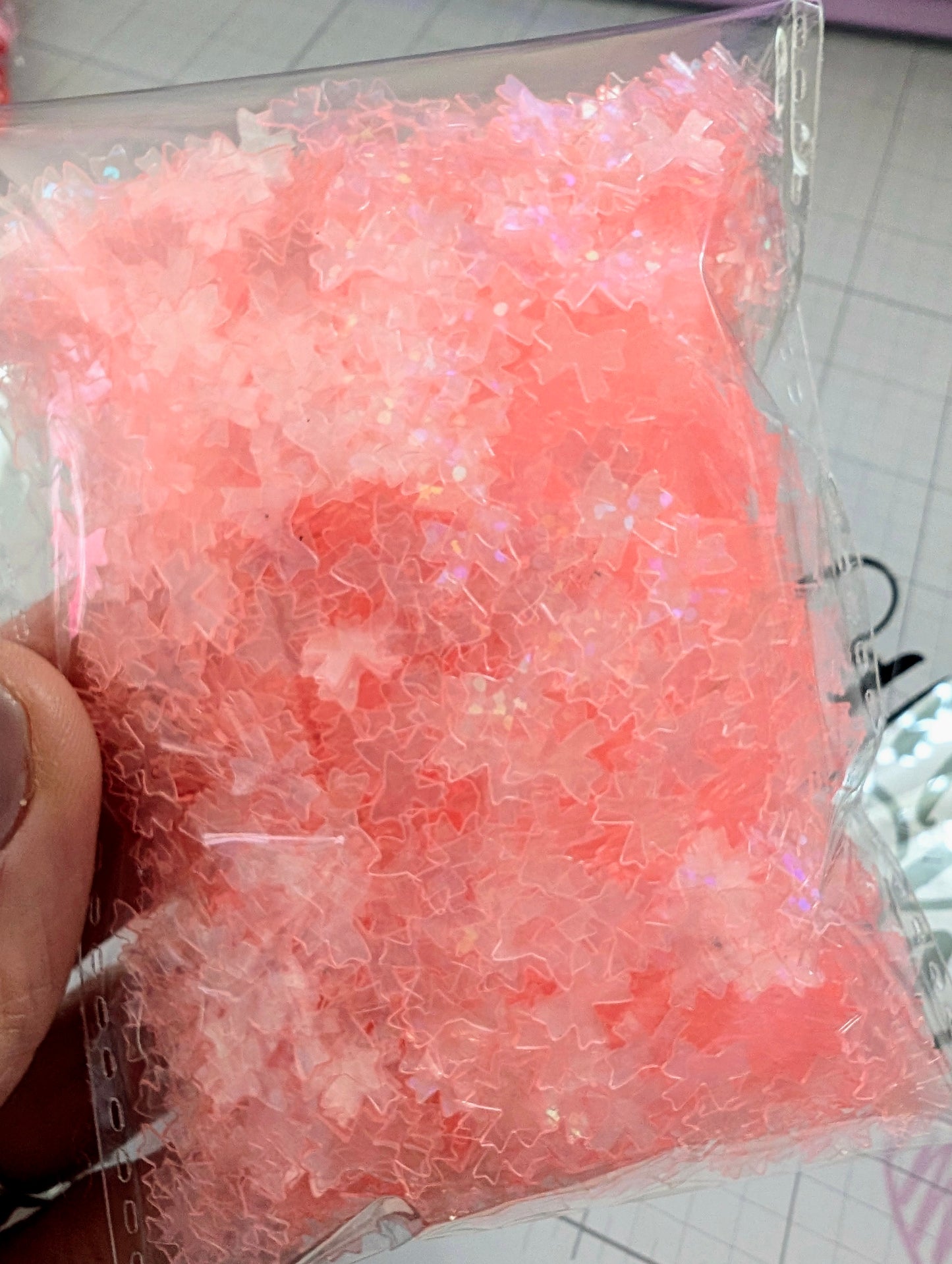 Bow poly clay Confetti