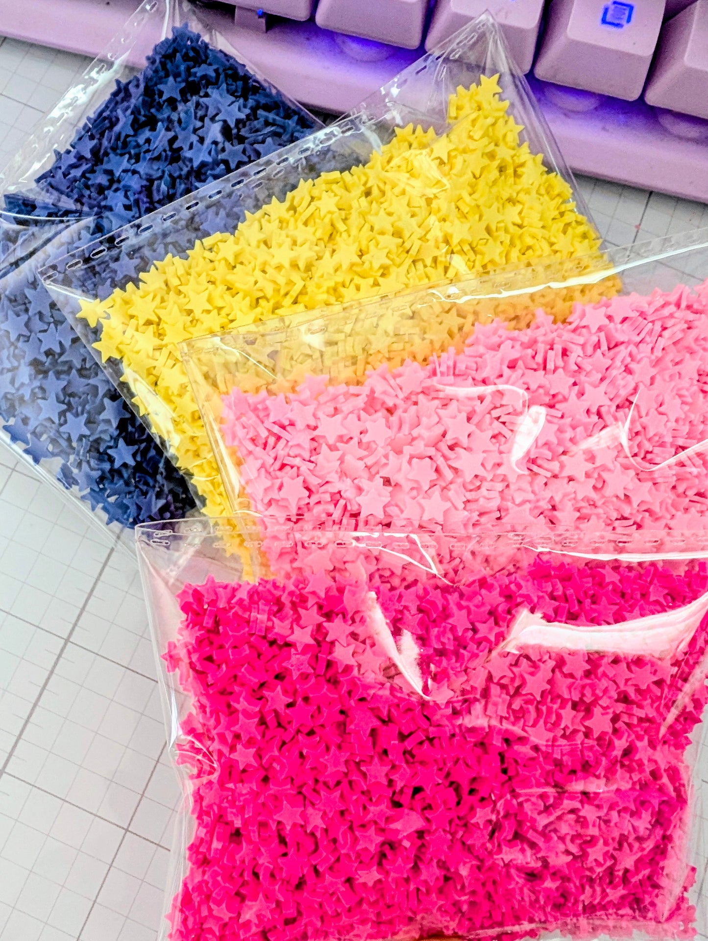 Star Poly Clay Confetti