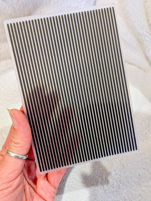 Pinstripe Embossing Folder