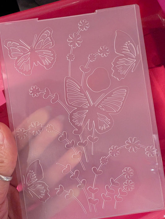 Butterfly Field Embossing Folder