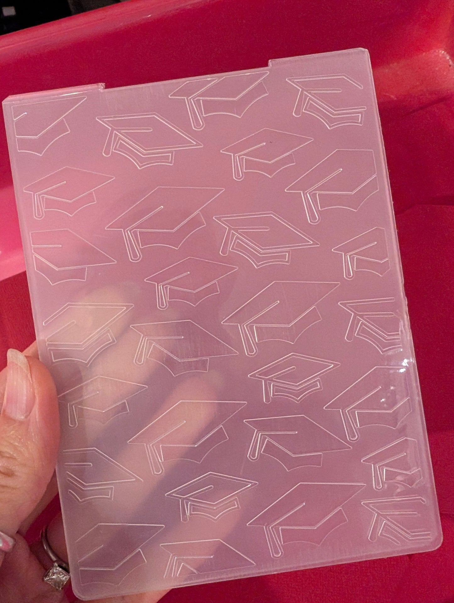 Grad Cap Embossing Folder