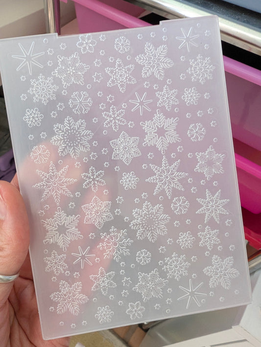 Snowflake Whimsy Embossing Folder