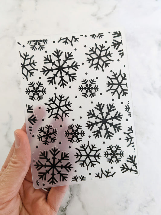 Winter Snowflake Embossing Folder