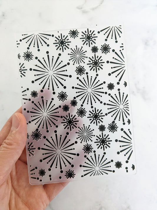 Starburst Fireworks Embossing Folder