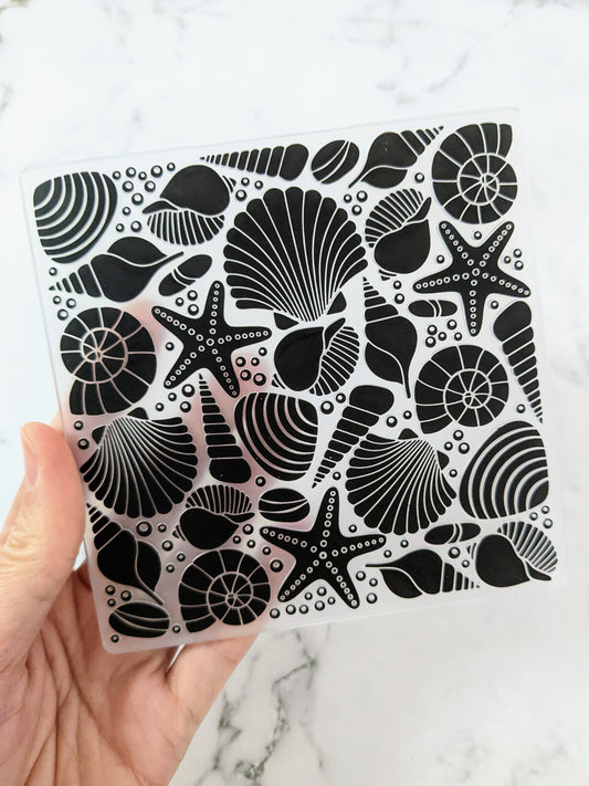 Seashell Embossing Folder