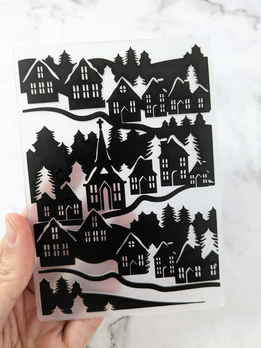 Town Home Embossing Folder