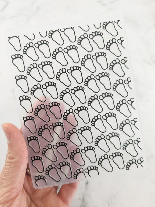 Footprint Embossing Folder