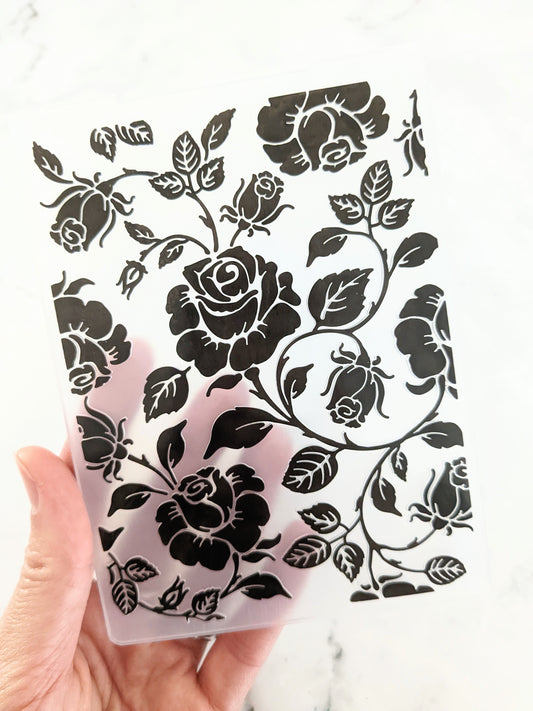 Rose Embossing Folder