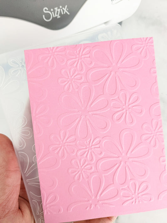 Happy Flower Embossing Folder