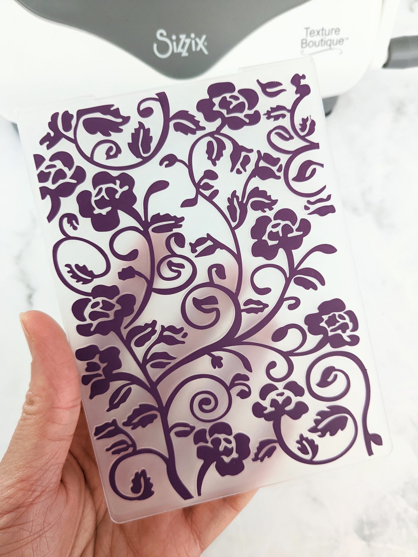 Floral Rose Embossing Folder