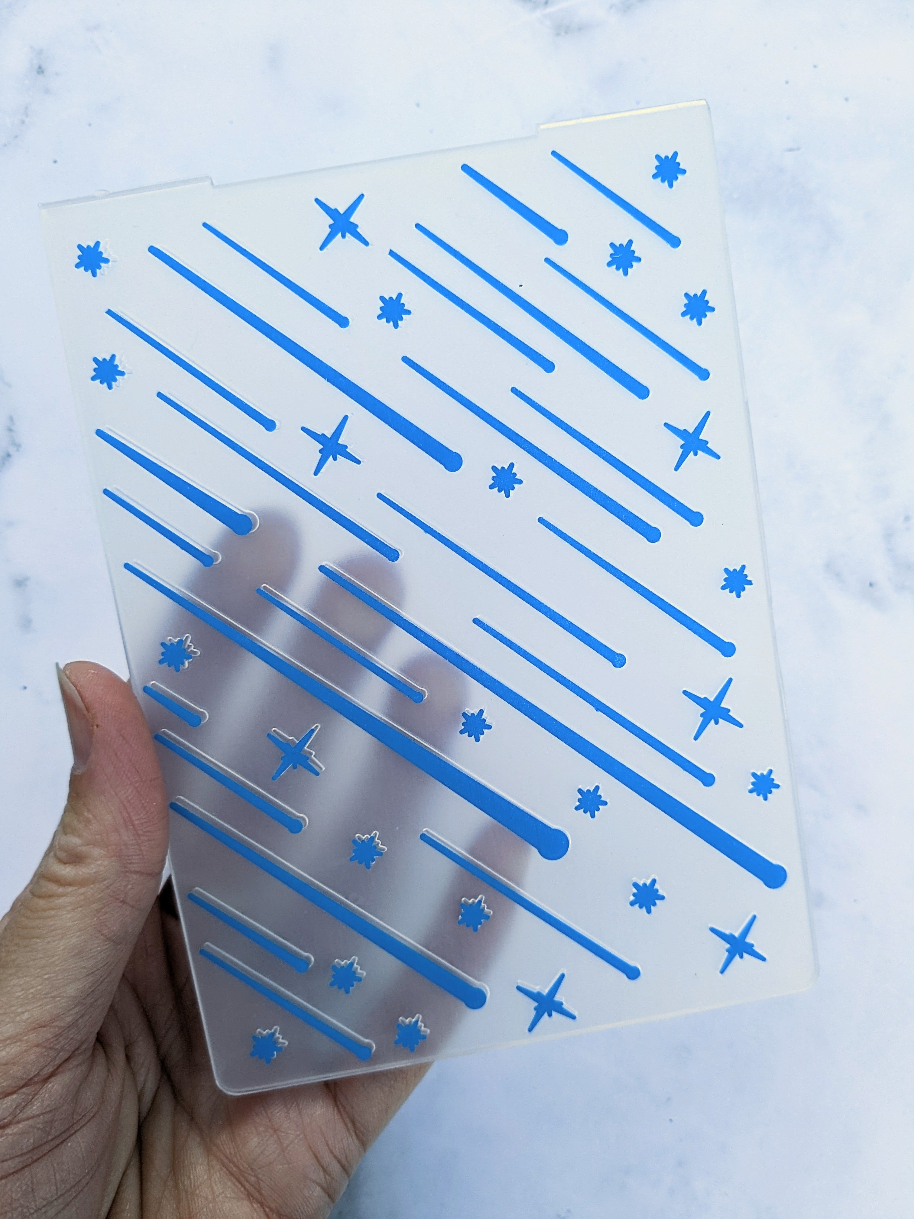Shooting Star Embossing Folder – FancifulChaos