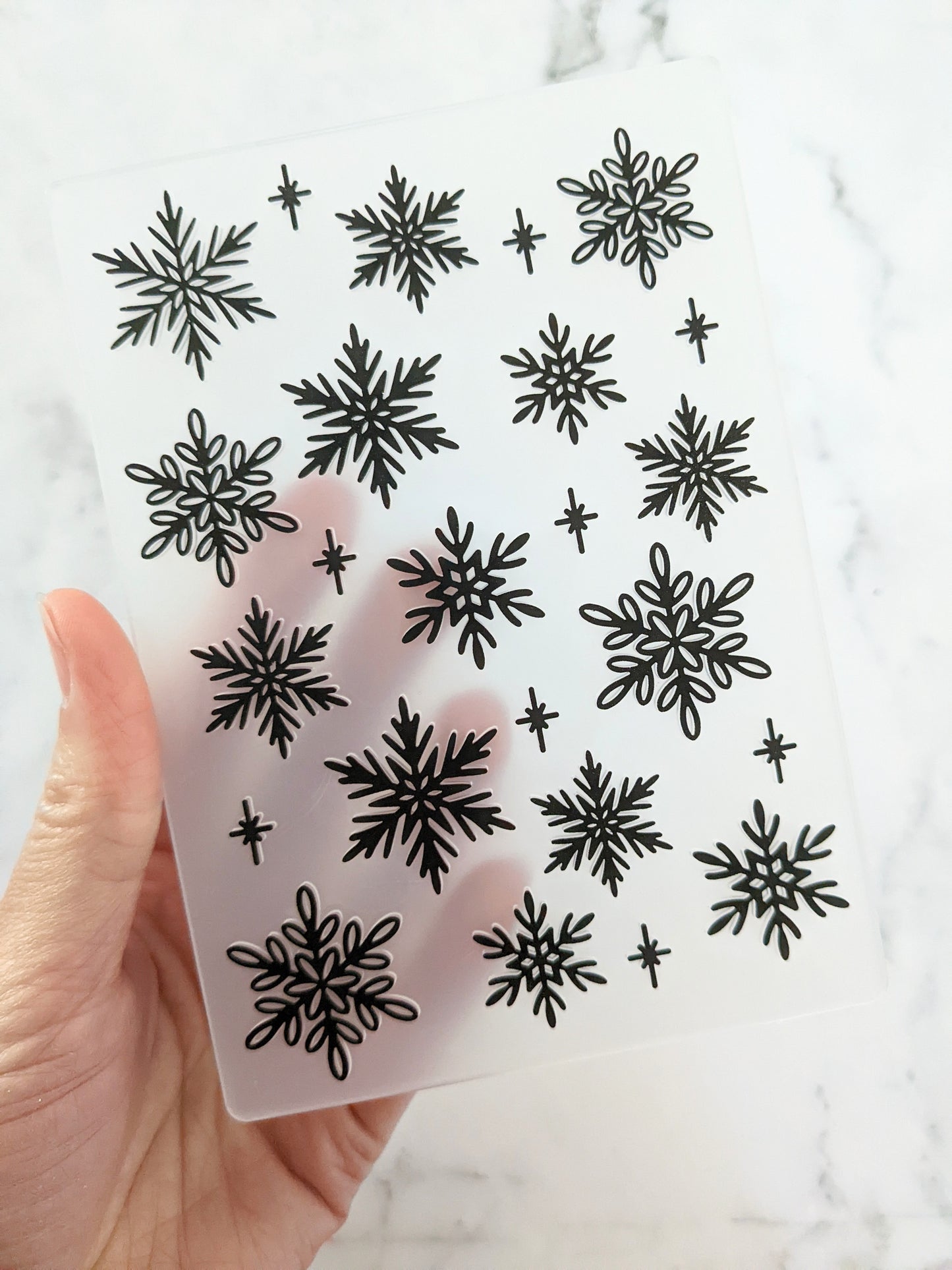 Snowflake Whimsy Embossing Folder