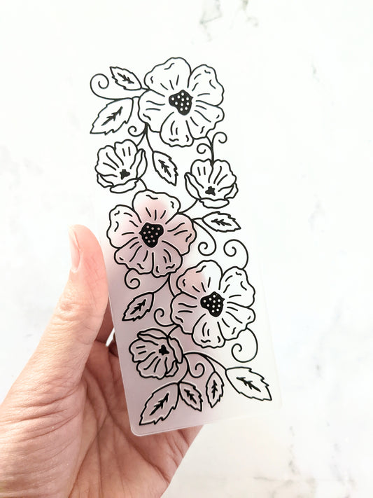 Flower Doodle Embossing Folder