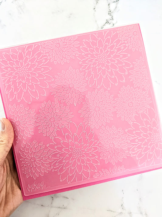 Dahlia Embossing Folder