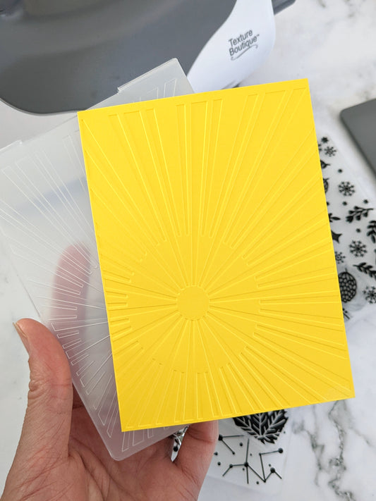 Sunburst Embossing Folder