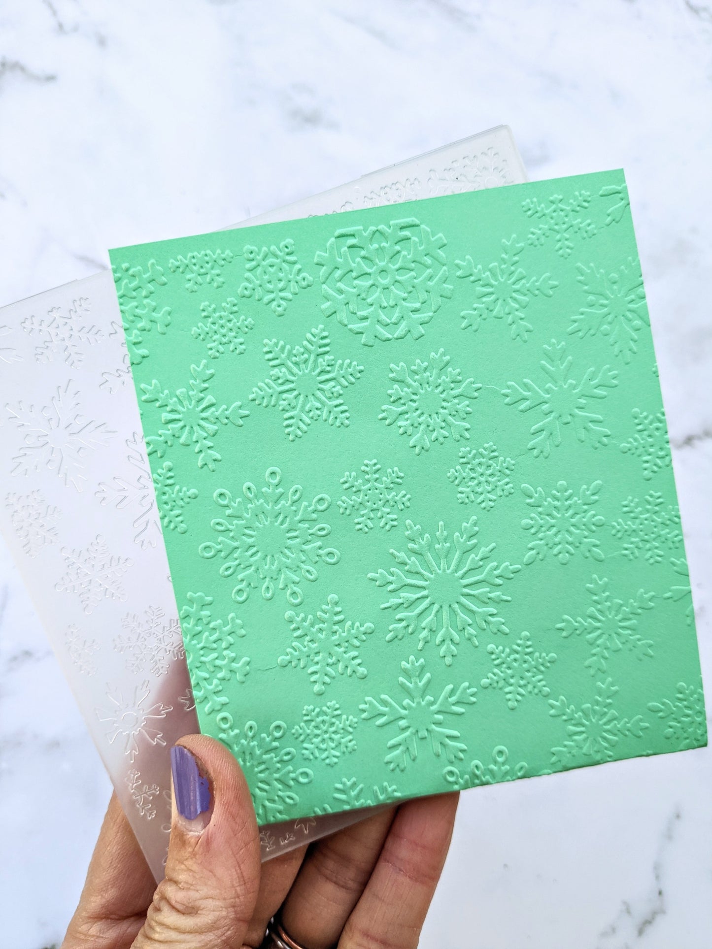 Mini Snowflake Embossing Folder