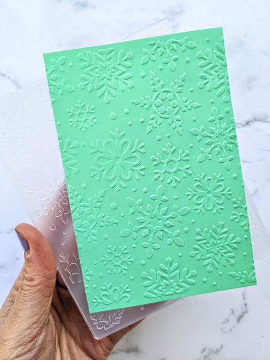 Wintery Snowflake Embossing Folder