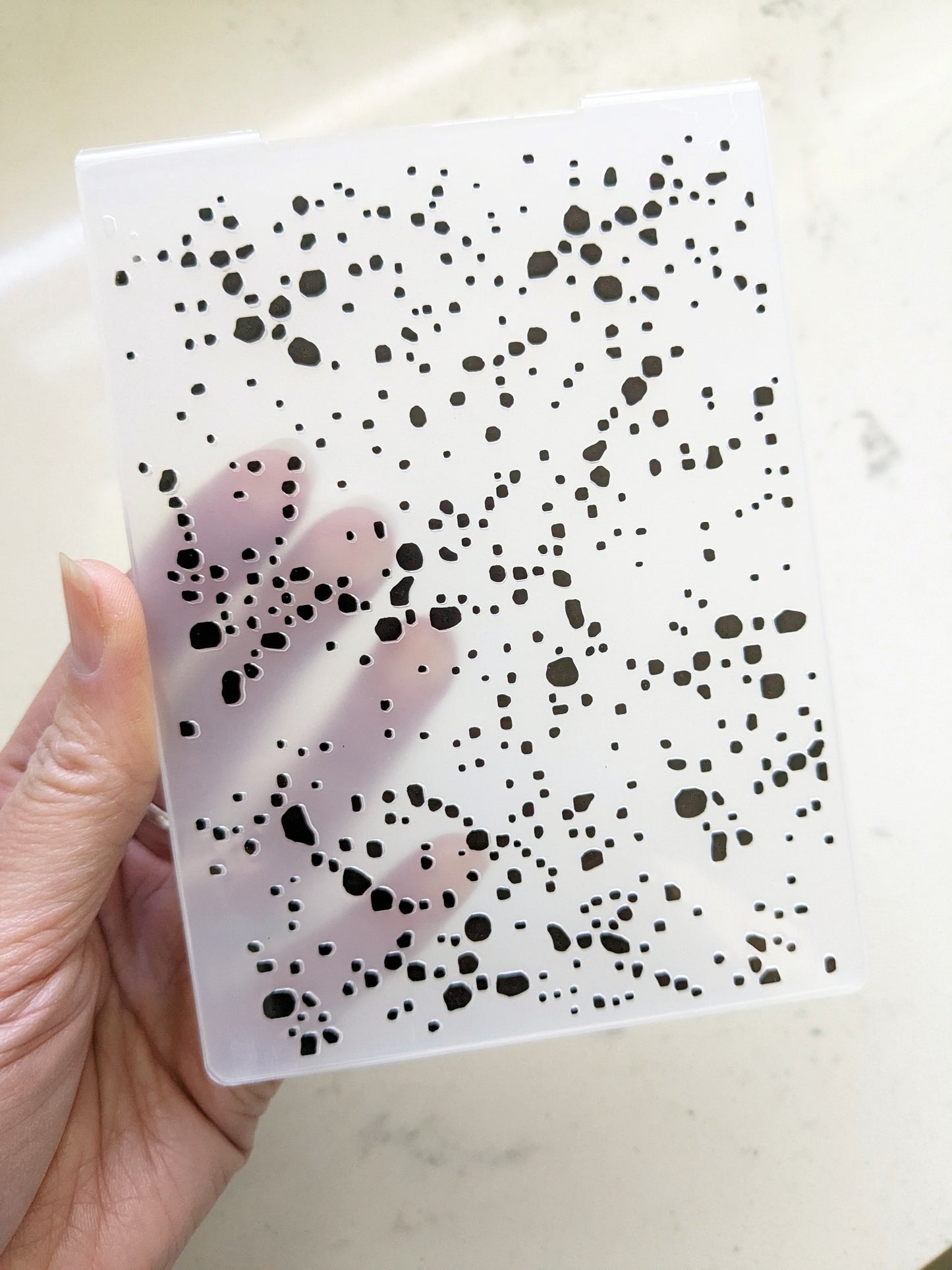 Ink Splat Embossing Folder