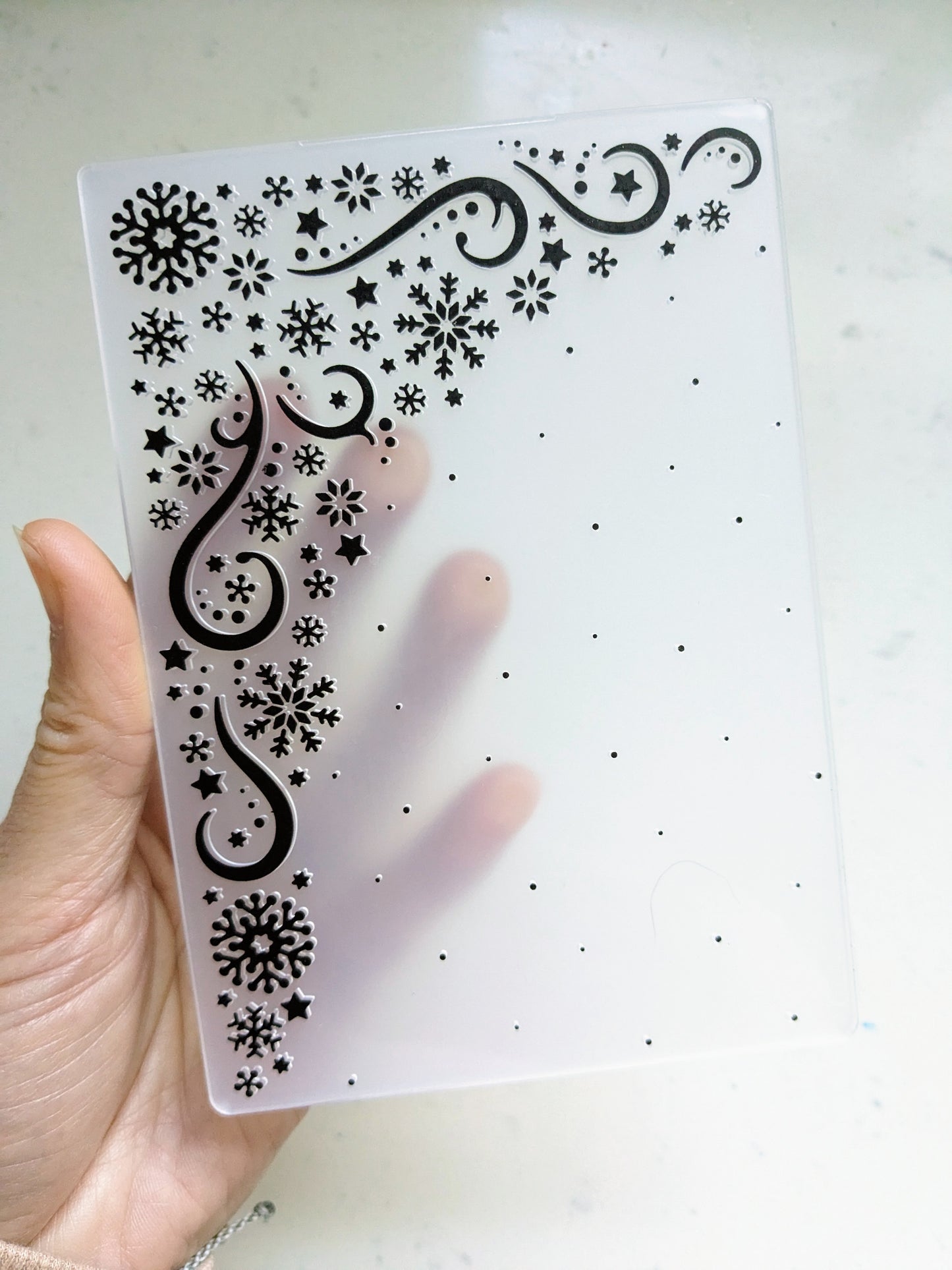 Frozen Magic Embossing Folder